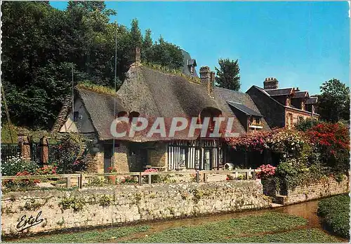 Cartes postales moderne Sur la Cote Normande Dans un ecrin de Fleurs et de Verdure Jolie Maison