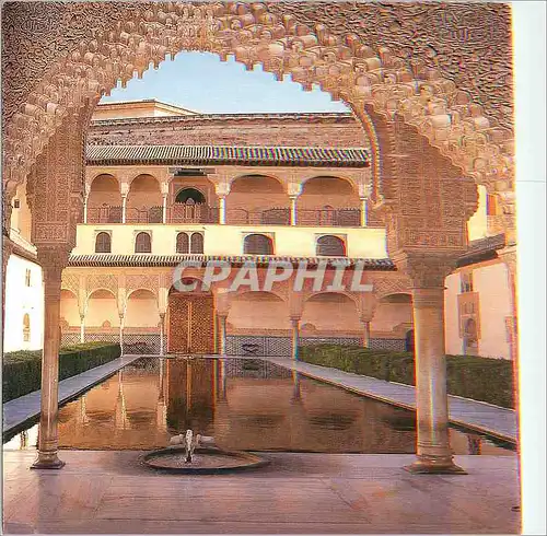 Cartes postales moderne Alhambra Granada Y Galerias de la Fachada sur Mediados del Siglo XIV