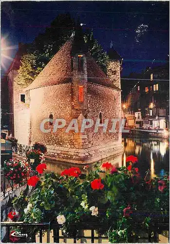 Cartes postales moderne Annecy (Hte Savoie) Le Palais de l'Isle la nuit