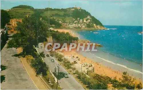 Cartes postales moderne San Sebastian Miraconcha et Mont Igueldo