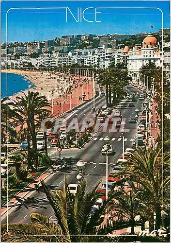 Moderne Karte Nice la Cote d'Azur la Promenade des Anglais