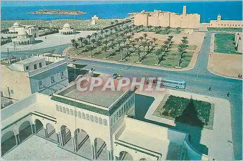 Moderne Karte Monastir Vue Generale