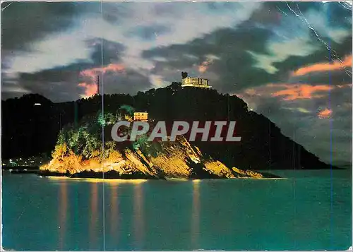 Cartes postales moderne San Sebastian l'Ile Santa Clara et Mont Igueldo