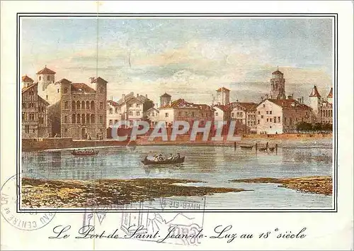 Cartes postales moderne St Jean de Luz le POrt de St Jea de Luz le Chateau de l'Infante l'Eglise et ses Vieilles Maisons
