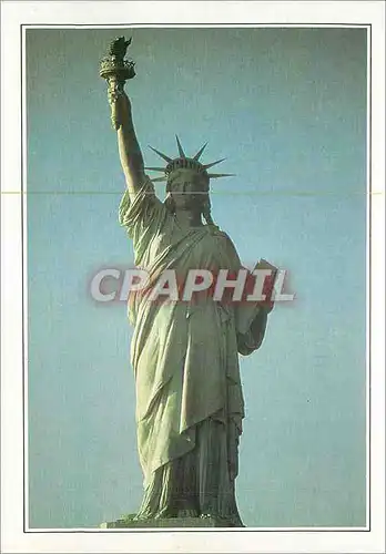 Moderne Karte New York USA la Statue de la Liberte sur l'Ilot Rocheux de Liberty Island