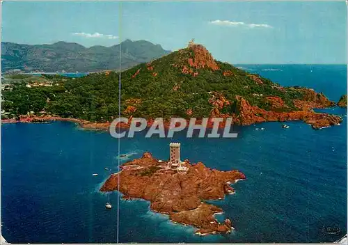 Cartes postales moderne Environs de Saint Raphael (Var) La Cote d'Azur Varoise l'Ile d'Or et le Dramont au fond Agay