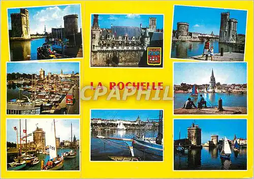 Cartes postales moderne La Rochelle Cote de Lumiere Ville Historique Port de Commerce et de Peche Station Balneaire Bate
