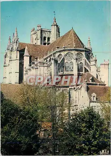 Cartes postales moderne Auxerre Reflets du Morvan Abside de la Cathedrale St Etienne