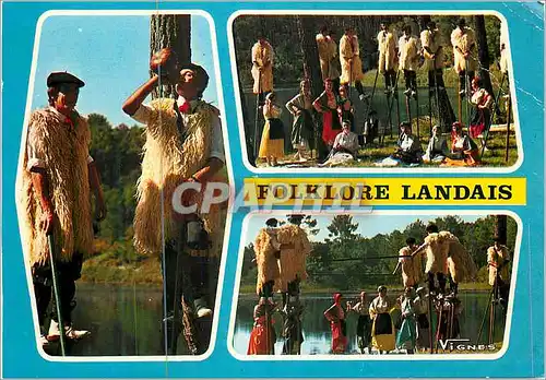 Cartes postales moderne Visage des Landes Folklore Landais