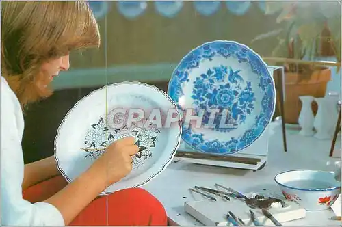 Moderne Karte Koninklijke Porceleyne Fles Hand Painting