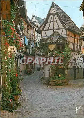 Moderne Karte Eguisheim (Haut Rhin) l'Alsace Couleurs et Lumiere de France le Pigeonnier
