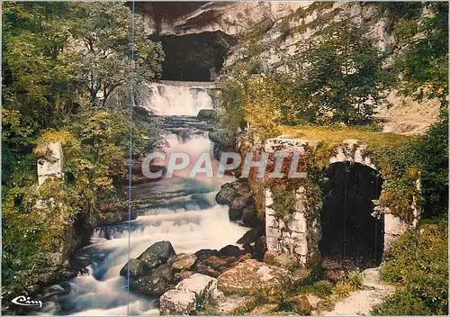 Moderne Karte Les Beaux Sites du Doubs (Franche Comte) la Source de la Loue