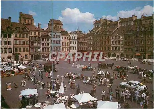 Moderne Karte Warszawa the Old TOwn Square
