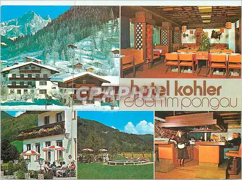 Moderne Karte Hotel Kohler Eben in Pongau Salzburger Land