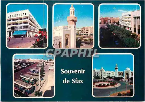 Moderne Karte Souvenir de Sfax