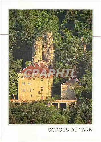 Moderne Karte Gorges du Tarn Chateau de Rocheblave