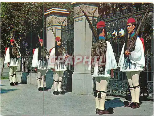 Moderne Karte Grece Euzones (Soldats) Militaria