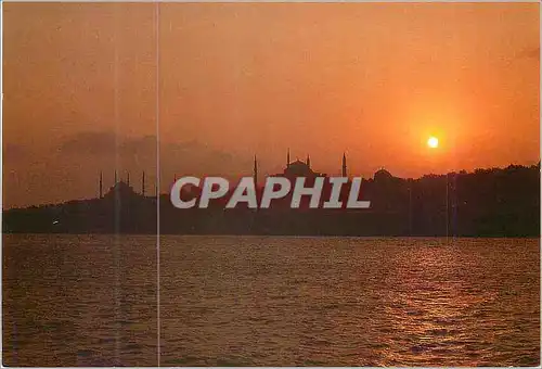 Cartes postales moderne Istanbul Turkiye vers St Sophie et Bleue Mosque