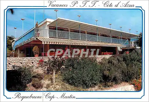 Moderne Karte Roquebrune Cap Martin Cote d'Azur Vacances PTT Avenue Bellevue