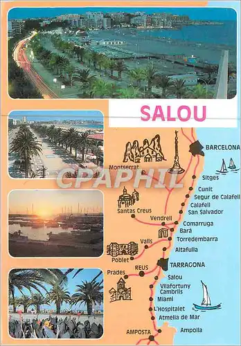 Cartes postales moderne Salou (Tarragona) Costa Dorada Varias Vista de la Villa