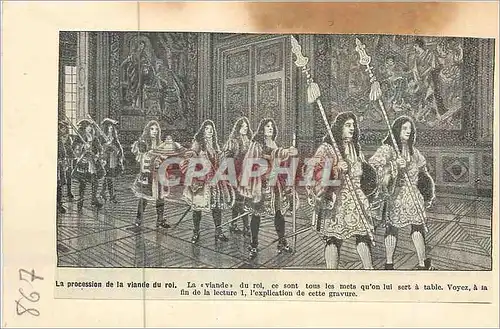 Image coll�e La Procession de la Viande du Roi La Viande du Roi ce sont les Mets qu'on lui sert a Ta