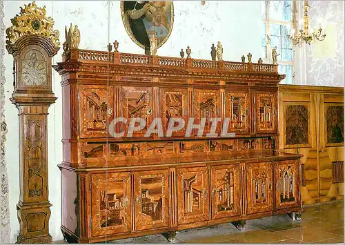 Cartes postales moderne Zisterzienser Abtei heiligenkreuz No Sakristei Paramemtenschrank mit Intarsien