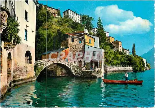 Cartes postales moderne Le Lac de Como Nesso Bateau