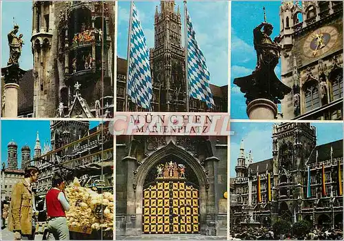 Cartes postales moderne Munchen Marienplatz