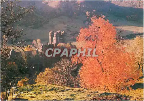 Cartes postales moderne Chateaux d'Anjony (XVe S) Cantal Saisons Chateaux Rimbaud