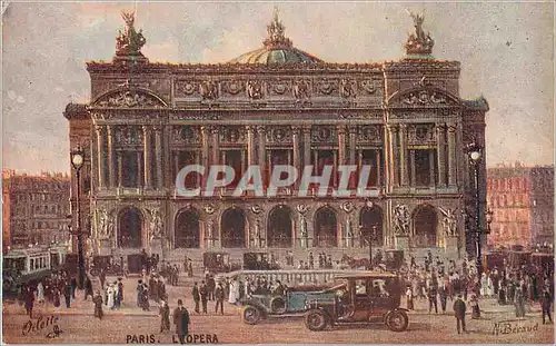 Cartes postales Paris L'Opera Automobile