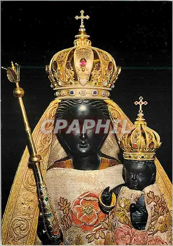 Cartes postales moderne Einsiedeln Suisse Die Schwrze Madonna in Barockem Festkleid