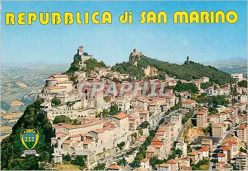 Cartes postales moderne Republica di S Marino Les Trois Tours et Panorama