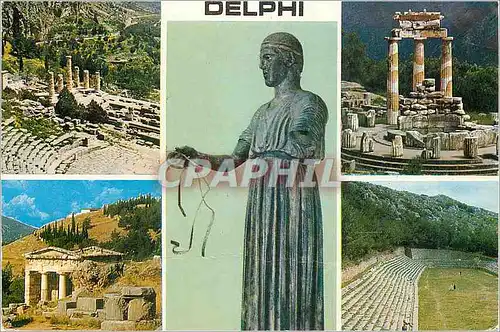 Moderne Karte Delphes Grece