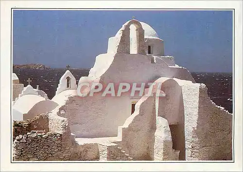 Cartes postales moderne Grece Les Cyclades L'Eglise de Paraportiani dans l'Ile de Mykonos