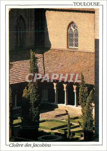 Cartes postales moderne Toulouse Le Cloitre des Jacobins Les Elegantes Colonnettes Geminees du Cloitre Construit au XIVe