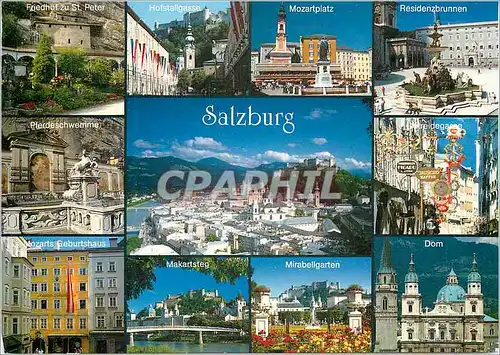 Cartes postales moderne Mozartstadt Salzburg The Mozart City Salzburg