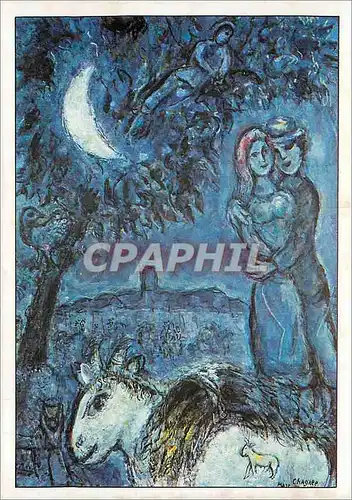 Cartes postales moderne Collection Particuliere Chagall Marc Paysans de Vence