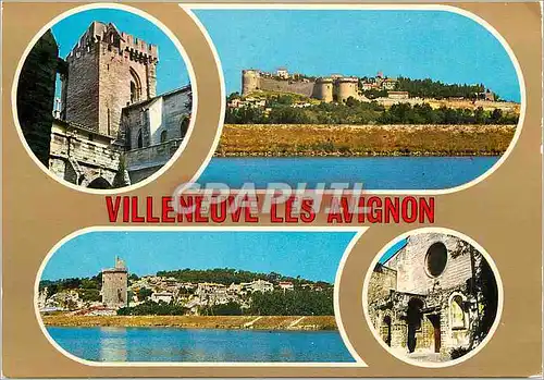 Cartes postales moderne Villeneuve les Avignon (Gard) Provence Le Cloitre de l'Eglise Notre Dame Le Fort St Andre