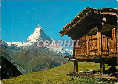 Cartes postales moderne Lumieres et Couleurs en Valais Cervin