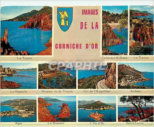 Cartes postales moderne Images de la Corniche d'Or Le Trayas Calanque Notre Dame La Napoule Miramar vu du Trayas Col de