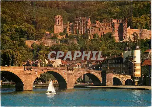Cartes postales moderne Jour d'Ete a Heidelberg Vieil Pont et le Chateau