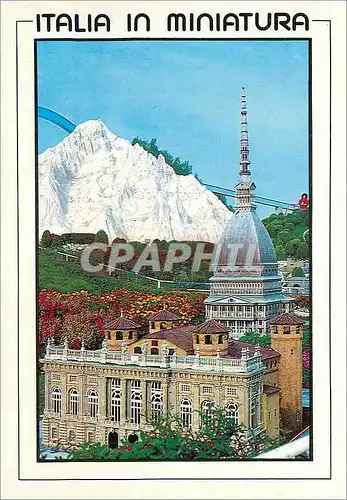Cartes postales moderne Torino Mole Antonelliana et Palais Madama Italia in Miniatura