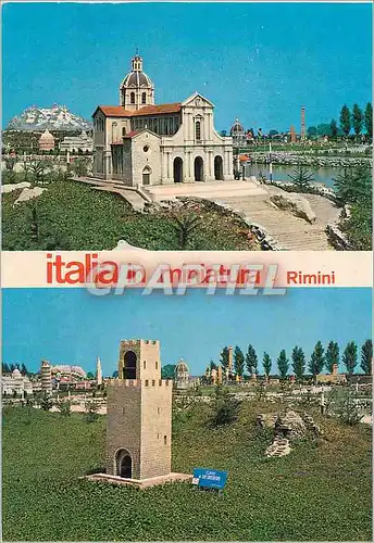 Cartes postales moderne Italia in Miniatura Rimini Viserba Cagliari Santuario della Madonna di Bonaria