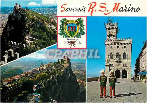 Moderne Karte Souvenir R S Marino Militaria