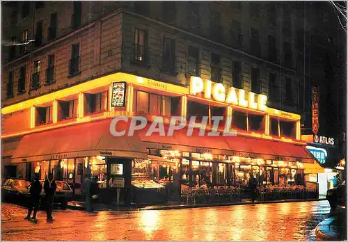 Moderne Karte Cafe Brasserie le Pigalle Place Pigalle