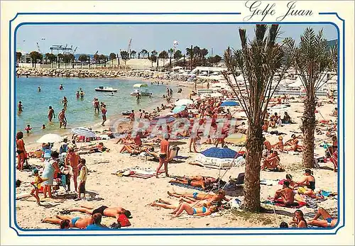 Moderne Karte Golfe Juan la Cote d'Azur la Plage le Theatre de la Mer