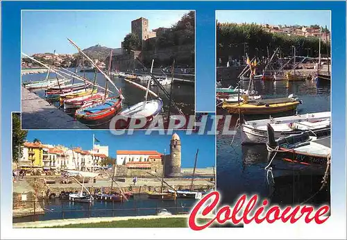 Moderne Karte Collioure Lumiere et Couleurs de la Cote Catalane Baetaux