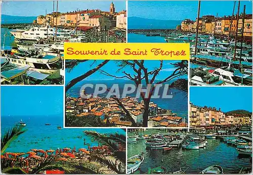Cartes postales moderne Saint Tropez la Cote d'Azur Varoise Bateaux
