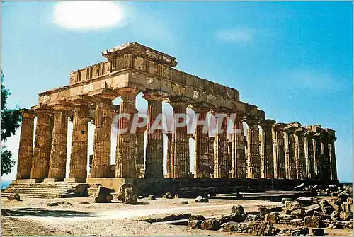 Cartes postales moderne Selinunte Temple de Junone