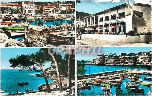 Cartes postales moderne Souvenir de Carry (b du Rh) le Port le Casino le Cap Rousset la Pointe du Moulin